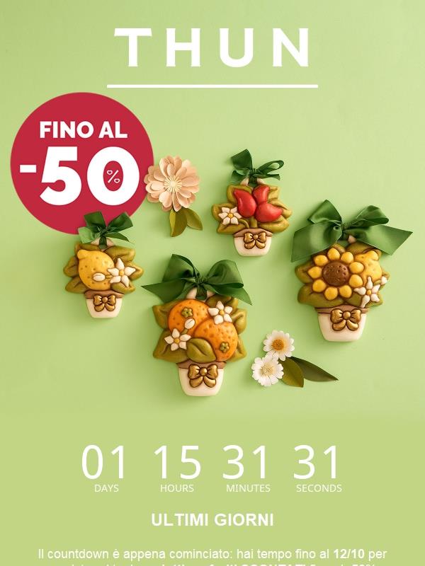 ULTIMI GIORNI: fino al -50% ⏰