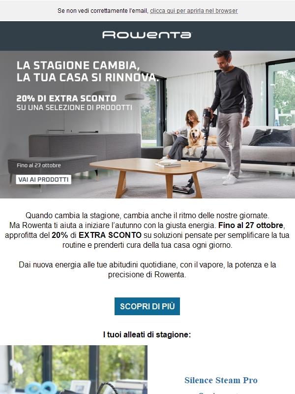 🍁 Nuove offerte Rowenta: dai energia alla tua casa