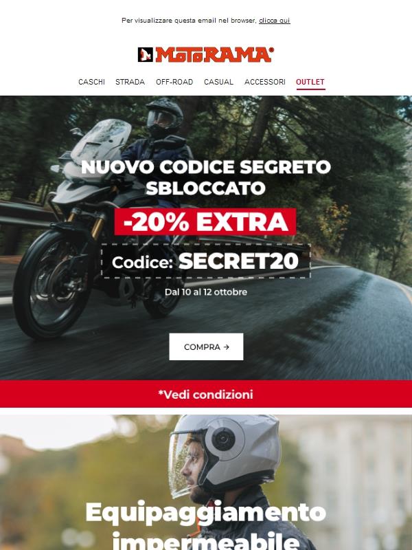 🔐 -20% extra con il codice SECRET20 🤫