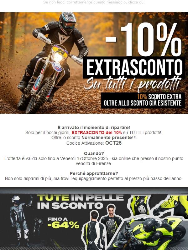 Ancora EXTRA SCONTO 10% Su tutti i Prodotti - Spedizione Sempre gratis!