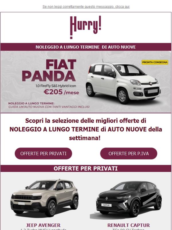 🚘HURRY! Noleggio | Le MIGLIORI OFFERTE della settimana 🚘 Scopri tutte le auto a noleggio a prezzi scontati!