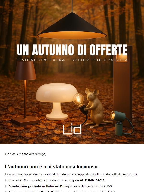 🍂 Un Autunno di Offerte che 💡 Illuminano il mese di Ottobre!