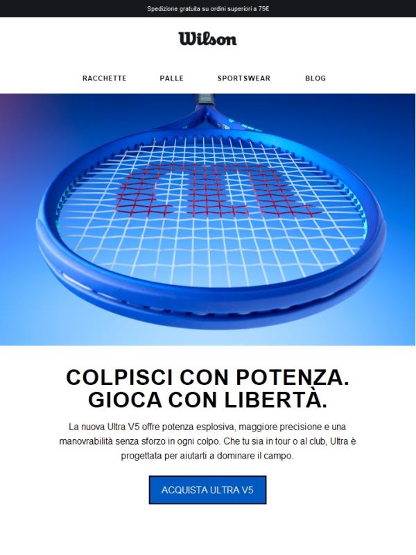 Ultra V5: progettata per dominare ogni colpo