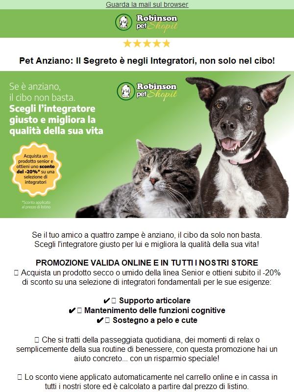 🐾 Più anni, più cura: scopri l'integratore giusto per il tuo anziano