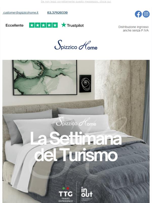 Settimana del Turismo 💙 10% di sconto fino a domenica ✨ Scopri il codice  👈