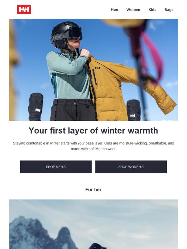 You need a wool base layer