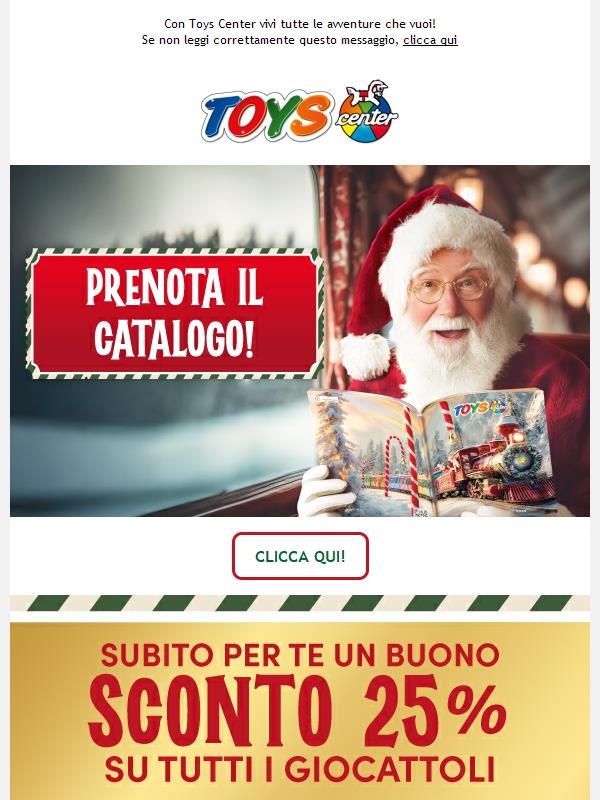 🎁🎄 Hai ancora pochi giorni per prenotare il catalogo di Natale di Toys Center!