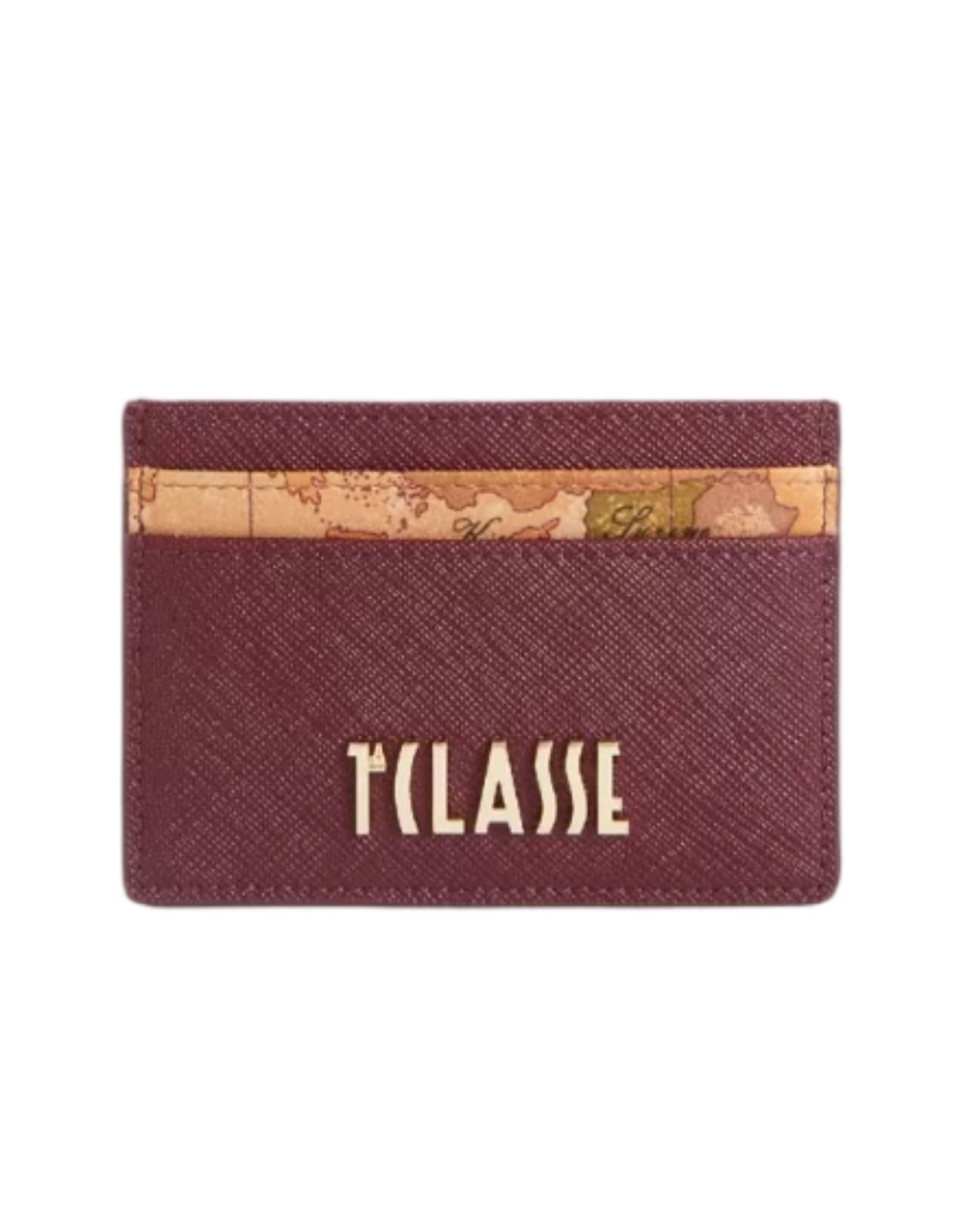 Image of Alviero Martini Prima Classe - Porta carte di credito unisex in tessuto goffrato