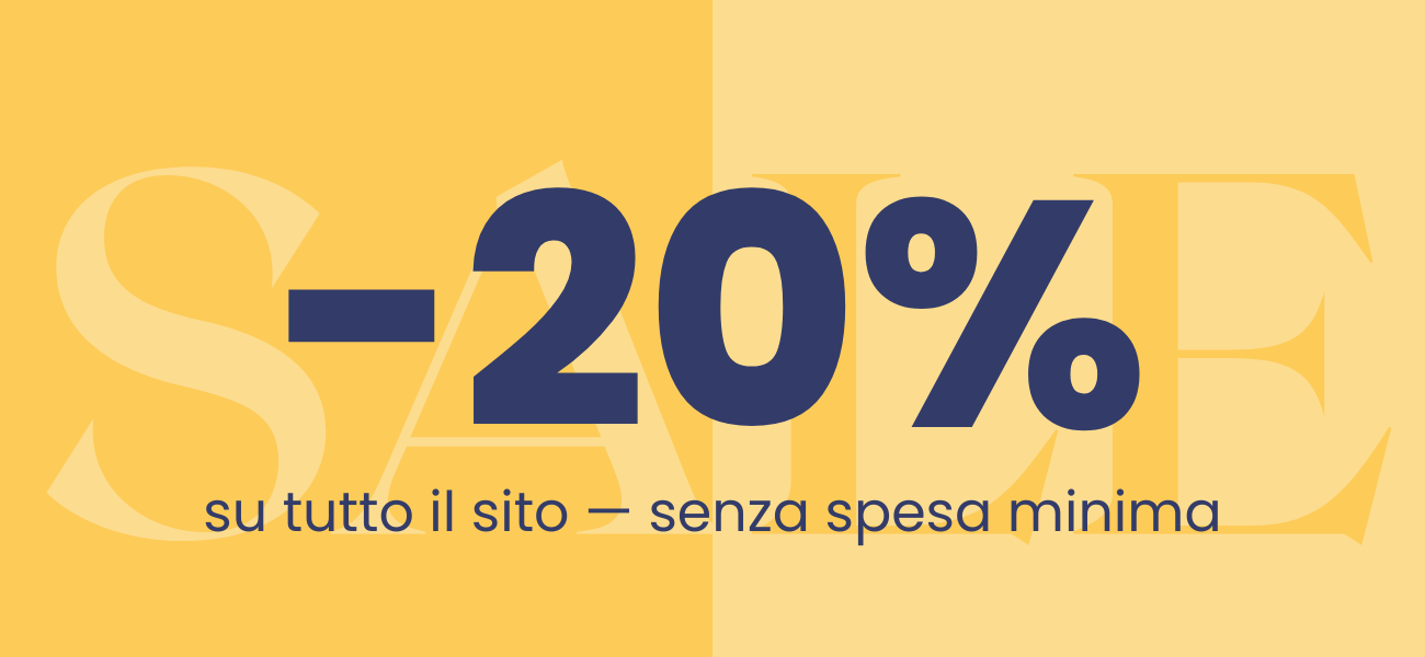 -20% su tutto il sito - senza spesa minima