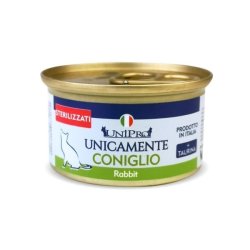 Image of UniPro Unicamente Sterilizzato Coniglio 85g umido gatto monoproteico