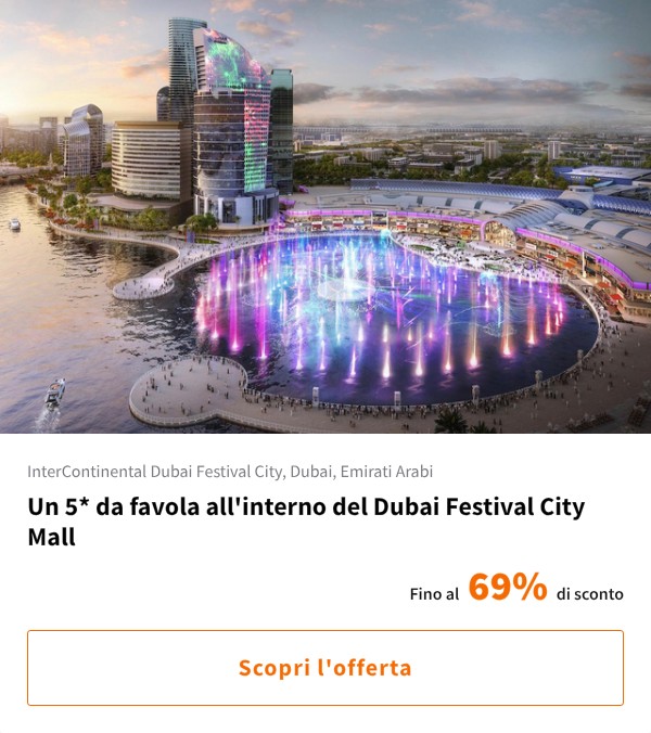 Un 5* da favola all'interno del Dubai Festival City Mall