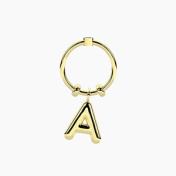 Anello SWING    con ciondolo INIZIALE