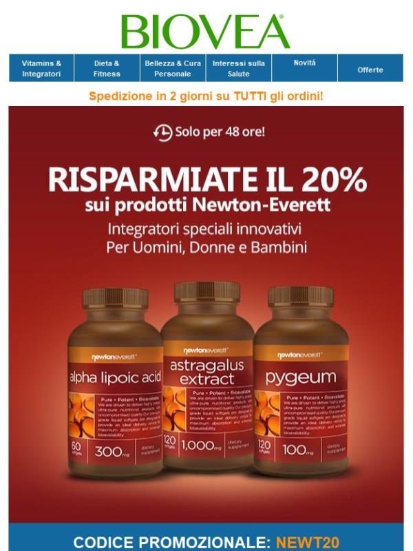 I prodotti Newton Everett più venduti ora al 20% di sconto!