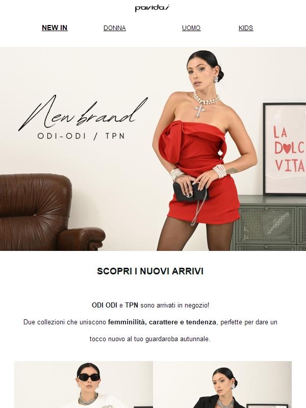 ✨ Nuovi arrivi esclusivi: scopri ODI ODI e TPN!