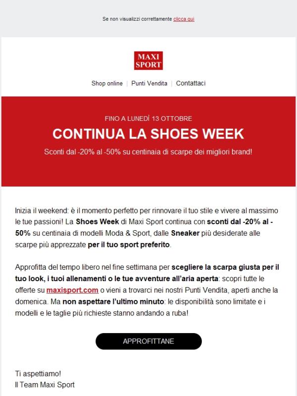 🎉 Inizia il weekend, la Shoes Week entra nel vivo!