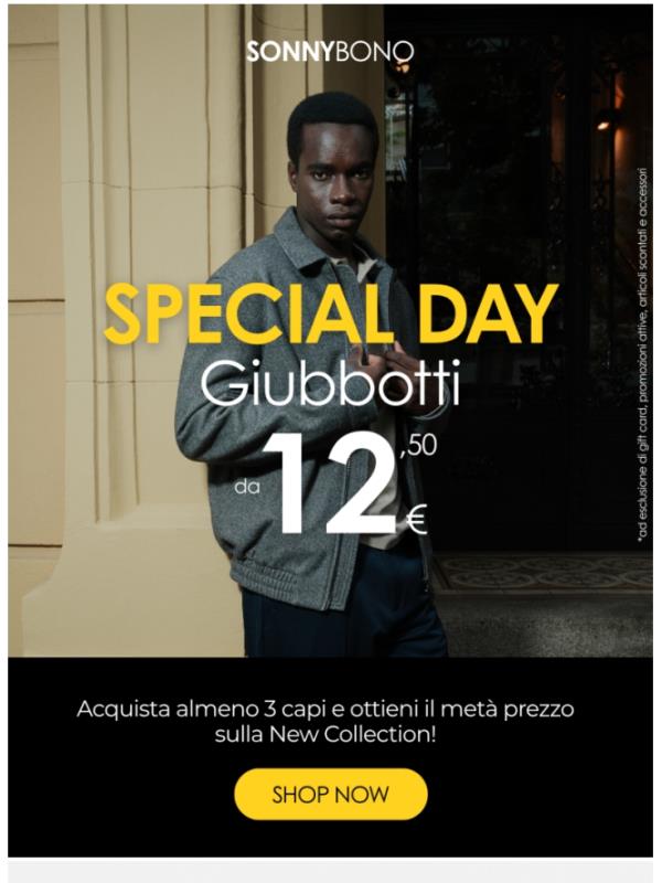 Special Day - Giubbotti da 12,50€✨