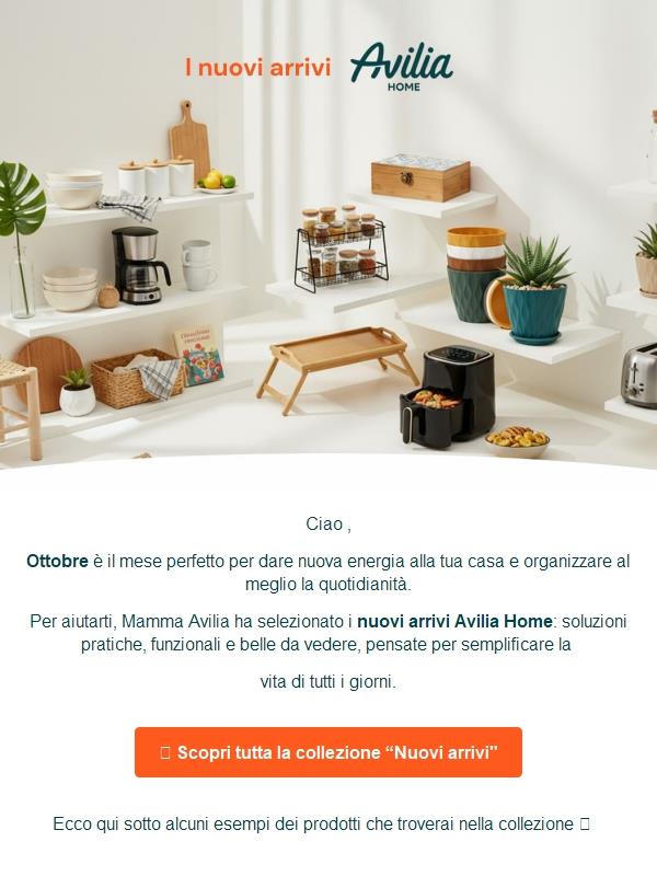 ✨ Ciao, novità per la tua casa (e non solo): scopri i nuovi arrivi Avilia Home!