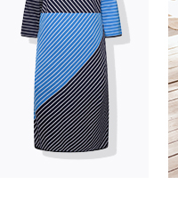 Abito midi in maglia di cotone biologico con collo alto e maniche a 3/4