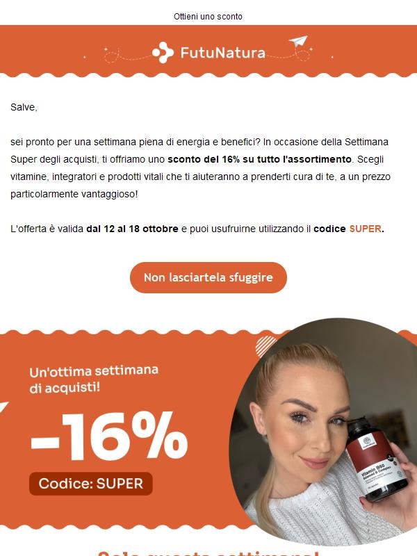-16% per super acquisti🛍️