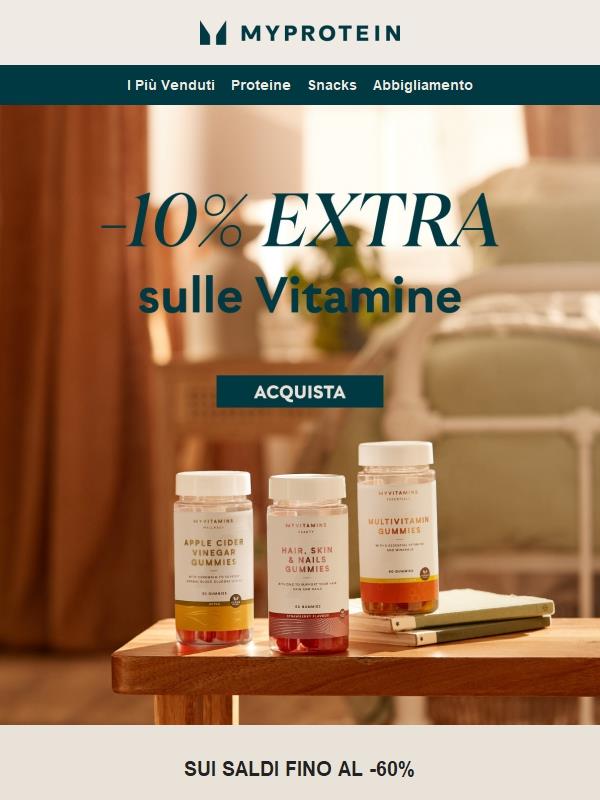 Tic, tac... -10% Extra sulle Vitamine Scade ⏰