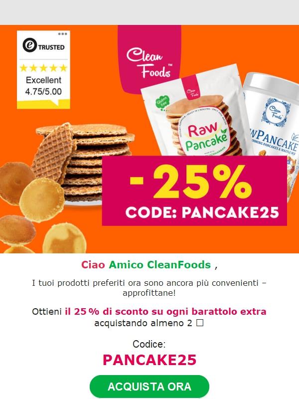 Solo oggi: 25% di sconto sui pancakes! 🥞🎉
