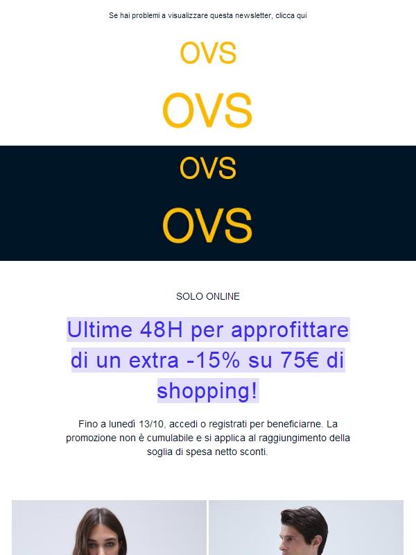 ⏰ Ancora per poco: Extra -15% su 75€