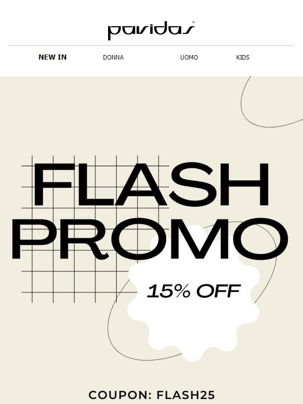 ⏰ Sconto lampo: 15% off per 48h!