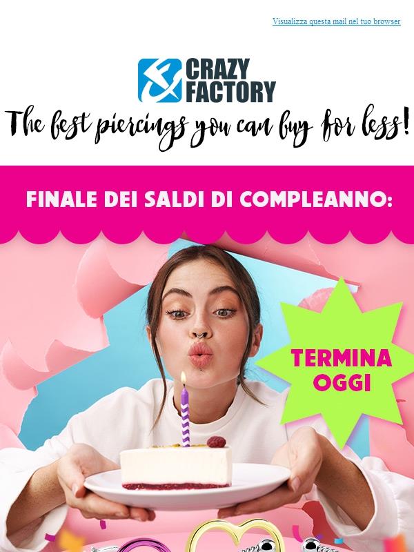 ⏰ Il 20% di sconto su tutto termina stasera. Non ci sono scuse,