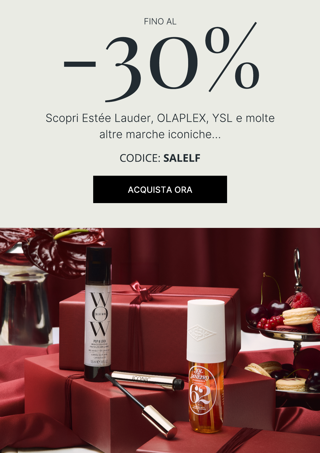 fino al 30 per cento di sconto
