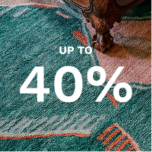 up to 40% on living room rugs
