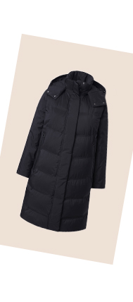 Cappotto trapuntato e funzionale con Sympatex