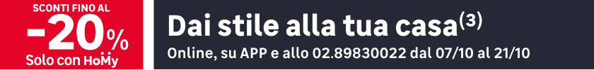 -20% sconto per dare stile alla tua casa