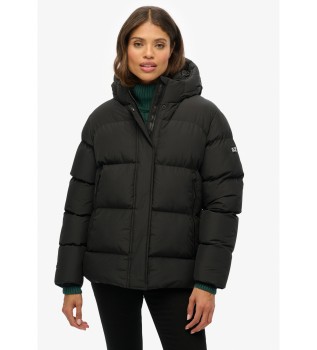 giacca-sportiva-con-cappuccio-5-baffle-nera