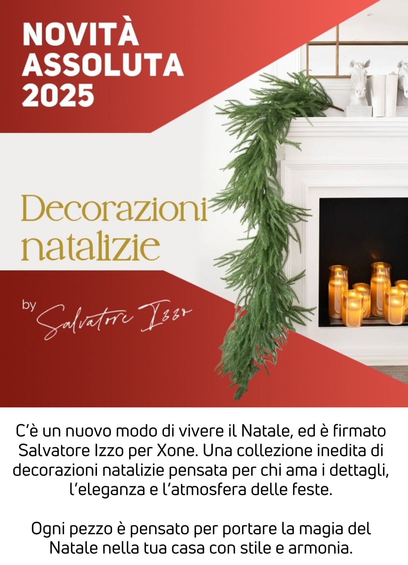 Novità assoluta! Decorazioni natalizie By Salvatore Izzo per Xone