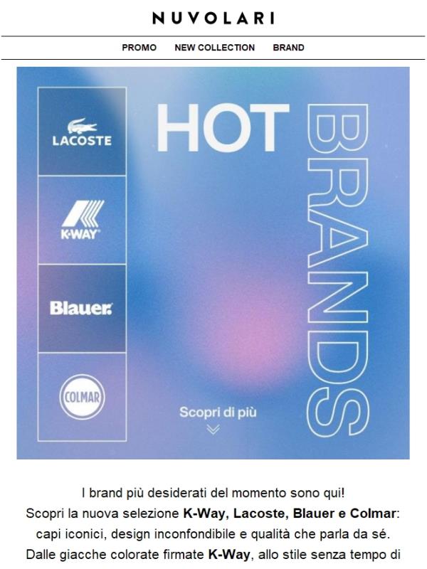 I brand più hot della stagione 🔥 K-Way, Lacoste, Blauer & Colmar