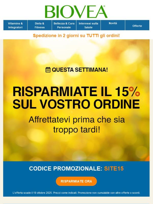 🌿15% di sconto su tutto il sito – Acquista subito i tuoi preferiti!