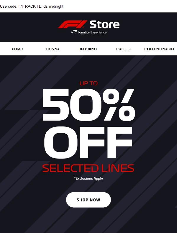 Last Chance - Up to 50% off!