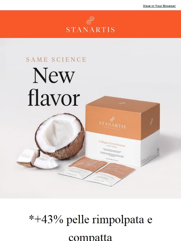 Same science, New Flavor. Ora al gusto Cocco!🟠