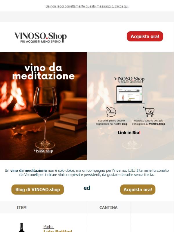 🍷🔥 Un vino da meditazione un compagno per l’inverno | VINOSO