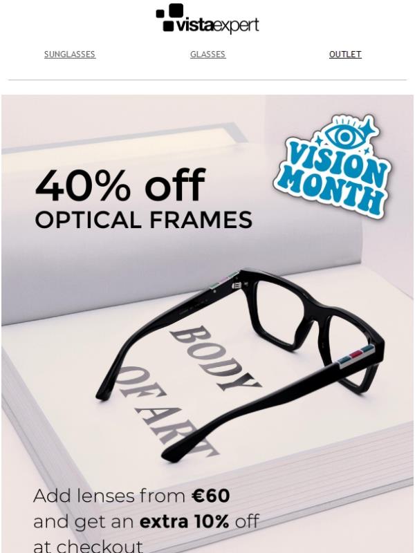 👁️Vision Month: -40% on optical frames 🎁