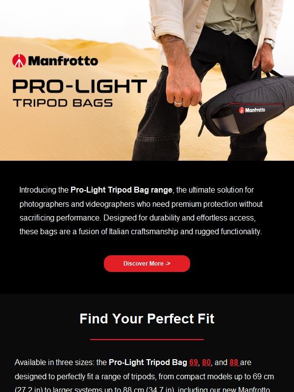 Introducing the Pro-Light Tripod Bag Range