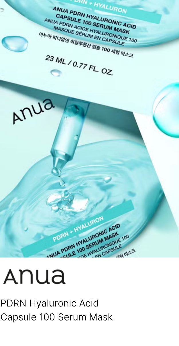 Anua PDRN Hyaluronic Acid Capsule 100 Serum Mask 23ml