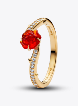 Disney Beauty and the Beast Enchanted Rose Ring
