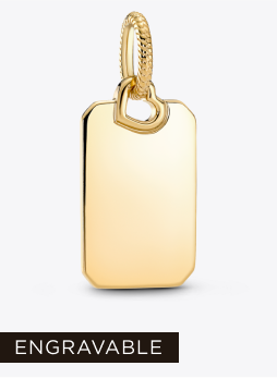 Engravable Rectangle Tag Pendant