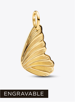 Engravable Butterfly Wing Tag Pendant