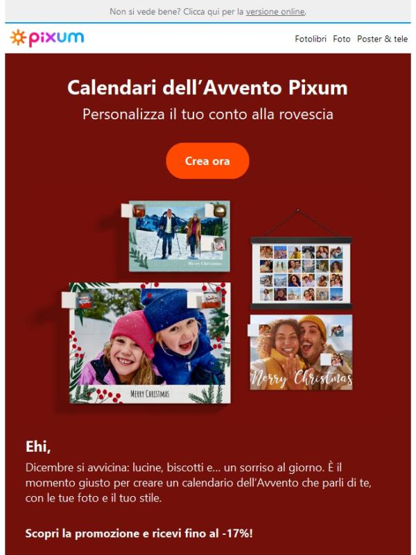🧨 Fino al -17%: crea ora il tuo calendario dell’Avvento con le tue foto!