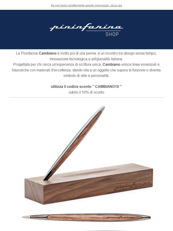 Perché Cambiano è la penna più iconica di Pininfarina?