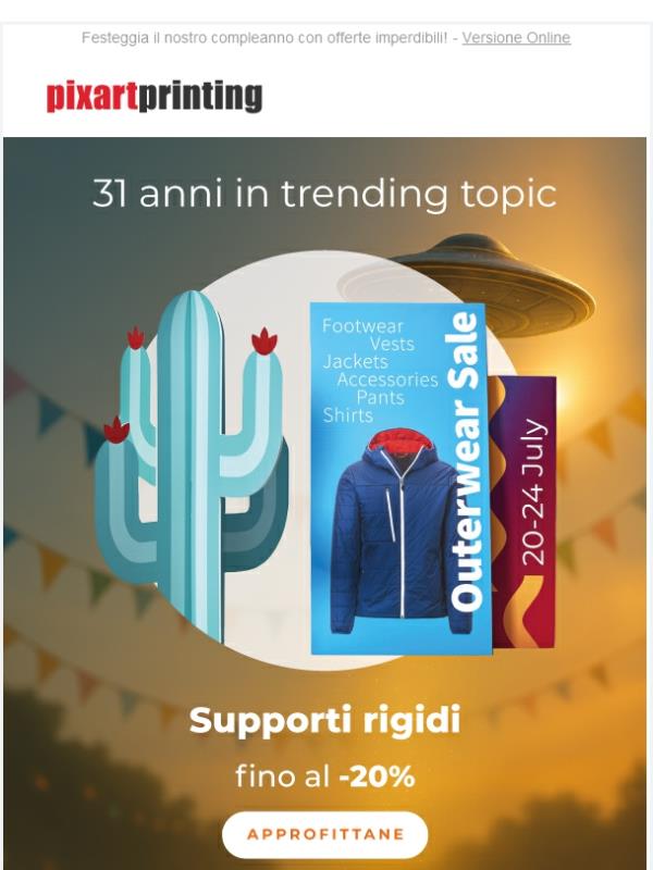 È il nostro compleanno: supporti rigidi fino al -20%!