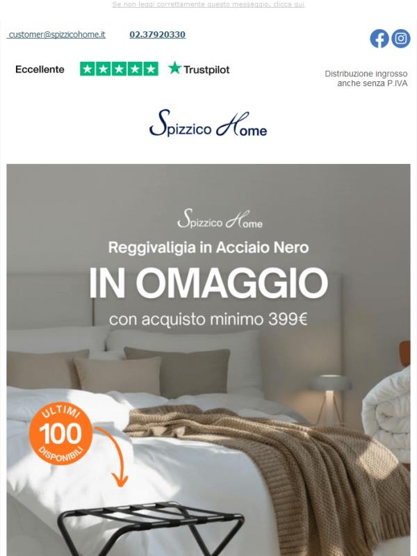 In regalo per te fino ad esaurimento scorte 🎁 Reggivaligia in acciaio nero 🖤