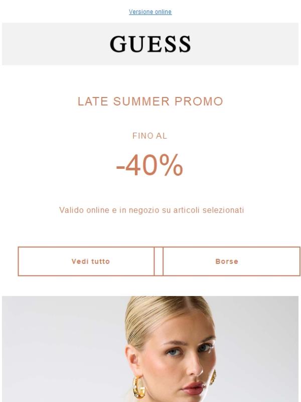 Fino al -40% sulle novità di stagione